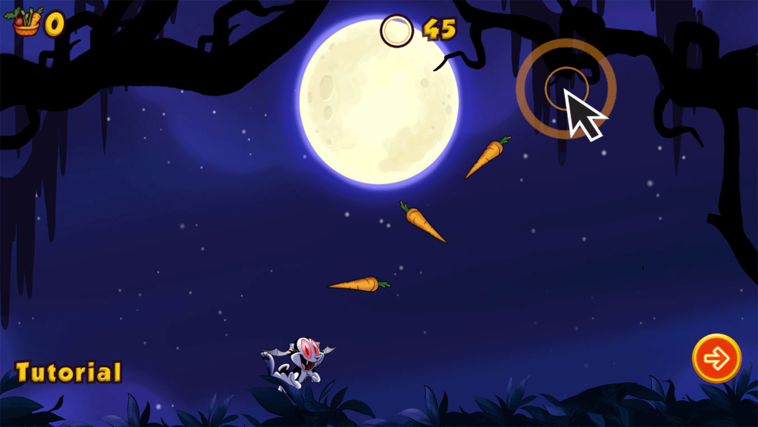 Bunnicula Juicy Bites Game How To Play Screenshot.