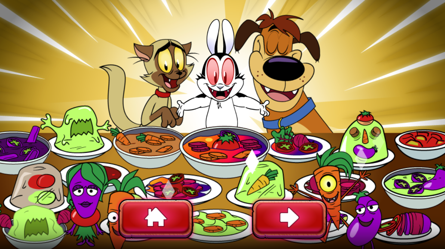 Bunnicula's Kaotic Kitchen Game Complete Screenshot.