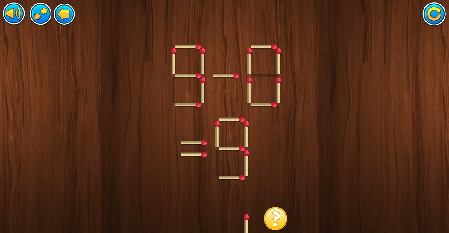 Burn Matches Game Screenshot.