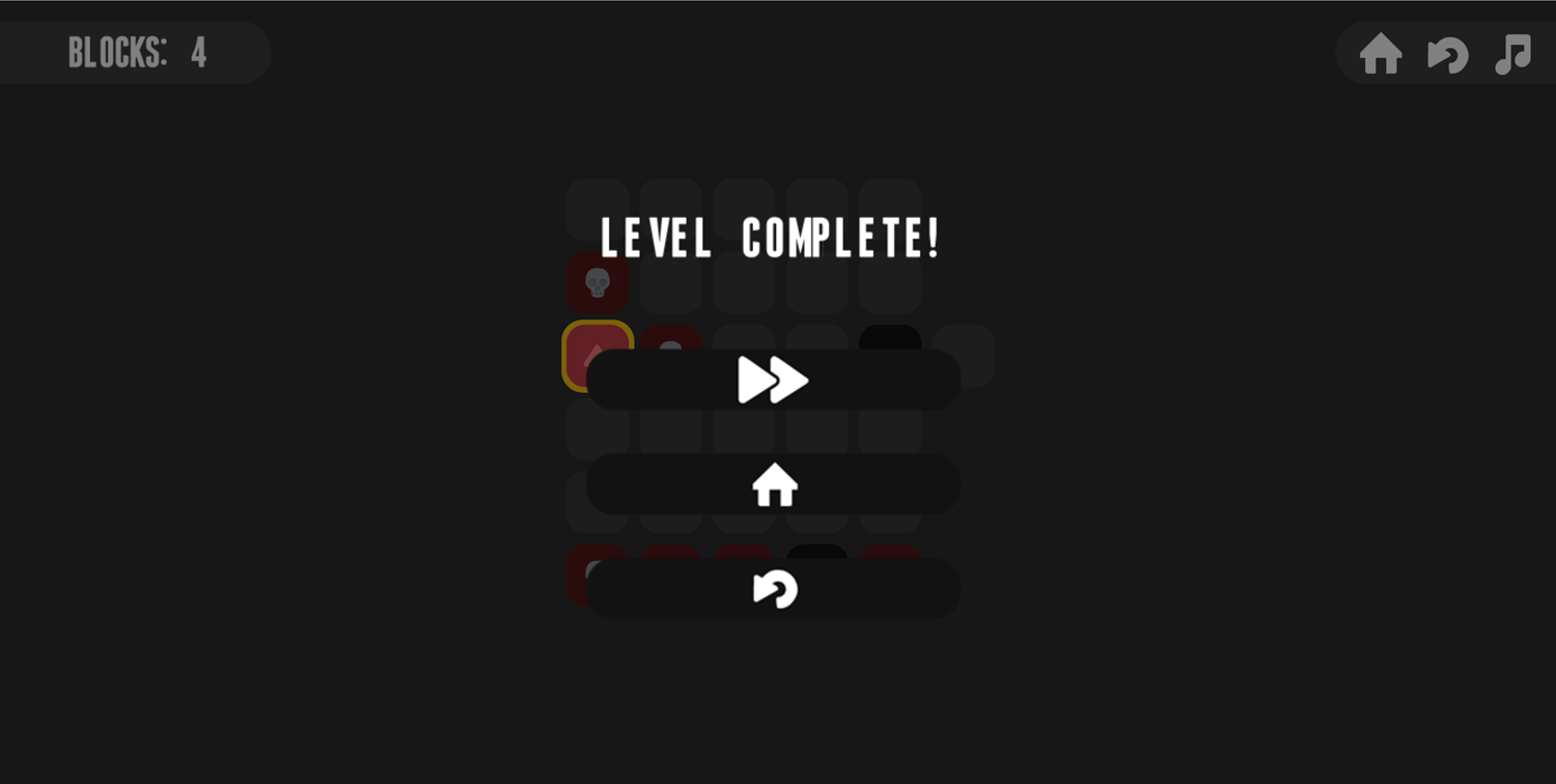 Buro Path Game Level Complete Screen Screenshot.