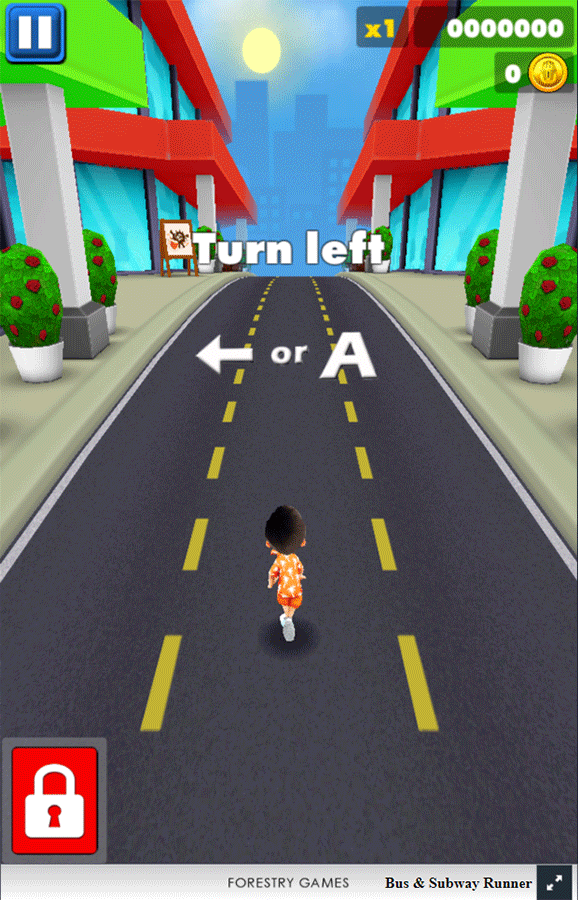 Bus and Subway Runner Game How To Play Screenshot.