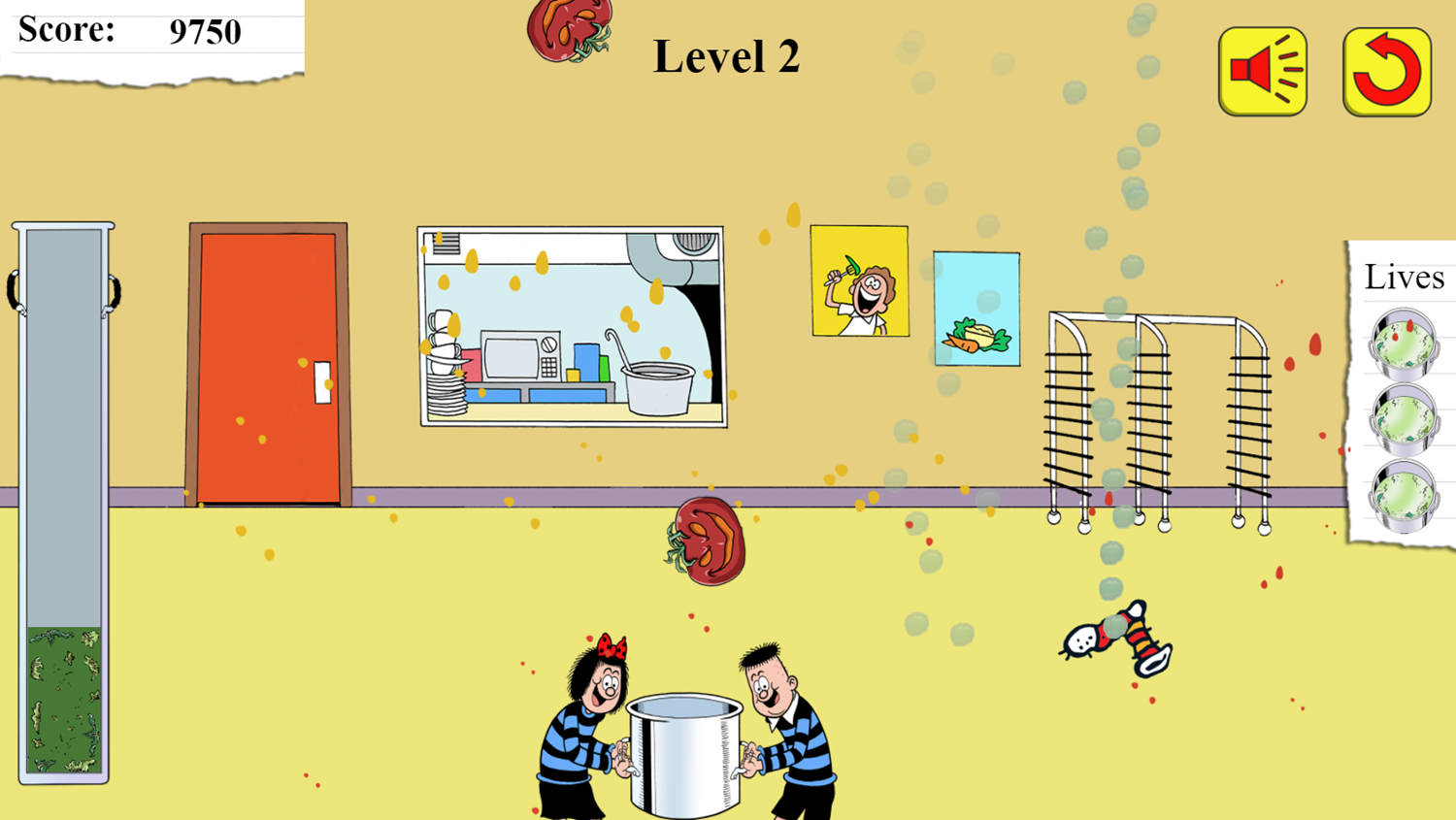 Cabbage Catch Kids Game Screenshot.
