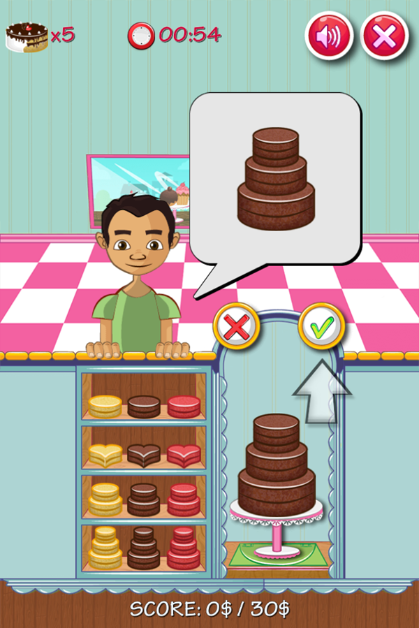 Cake Design Game Play Screenshot.