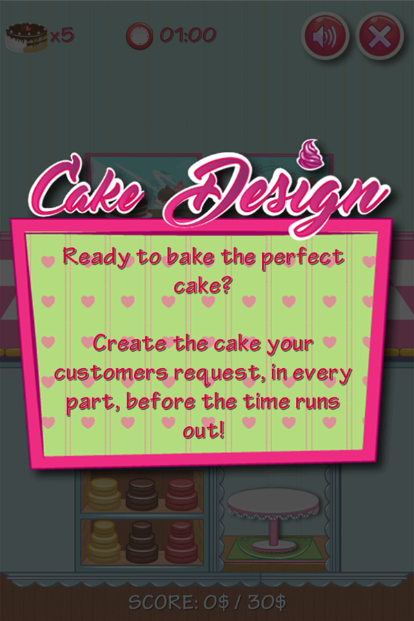 Cake Design Game How To Play Screenshot.