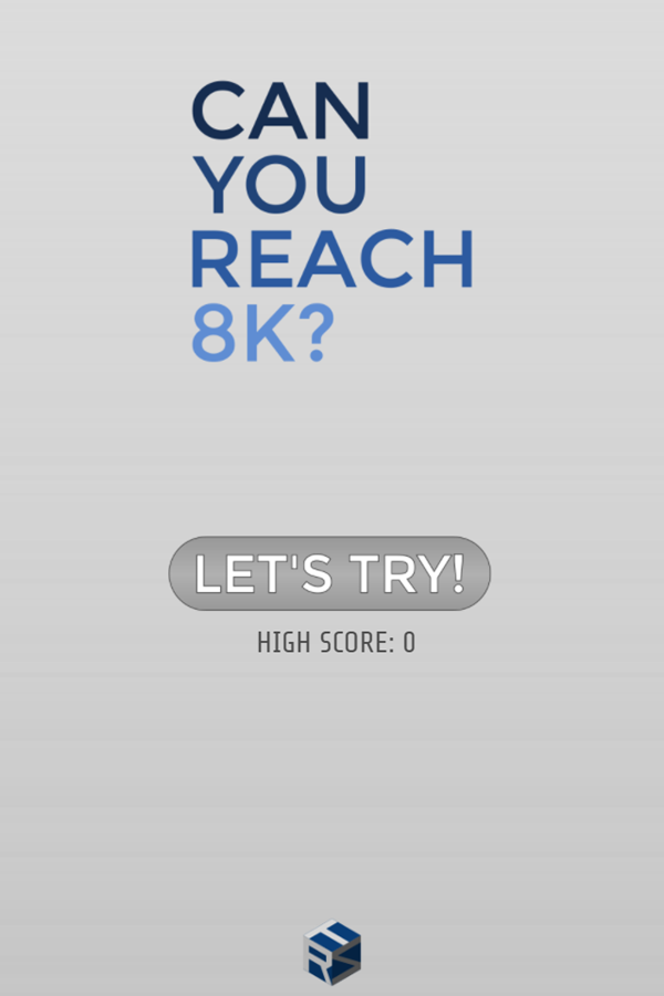 Can You Reach 8K Game Welcome Screen Screenshot.