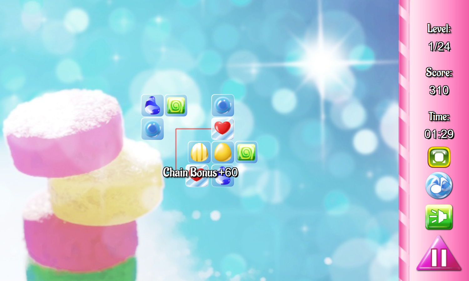 Candy Connect Game Play Screenshot.