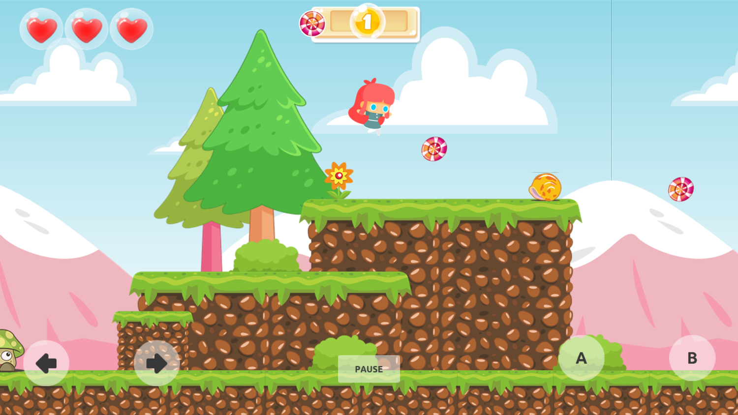 Fruit Adventure Game Level Play Screenshot.