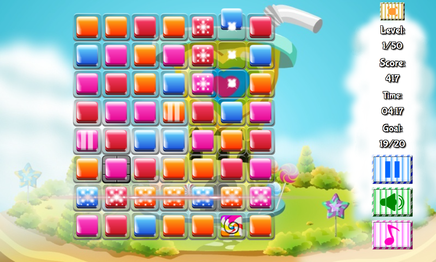Candy House Game Combo Screenshot.