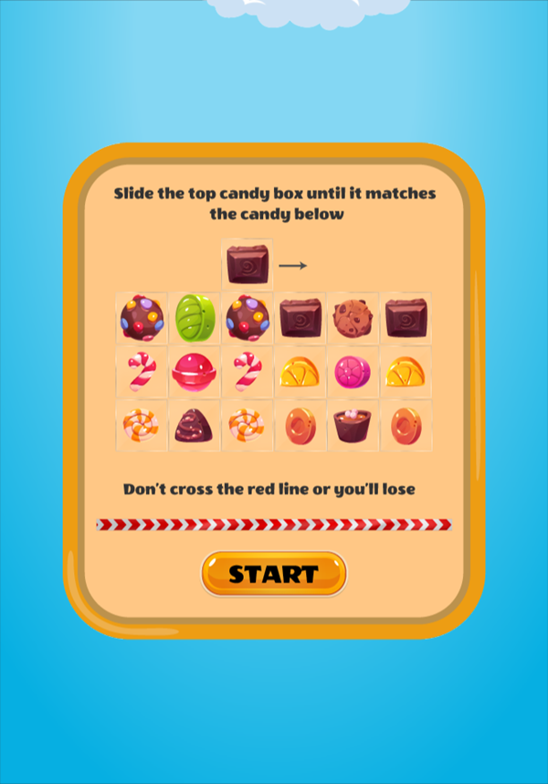 Candy Square Game How To Play Screenshot.
