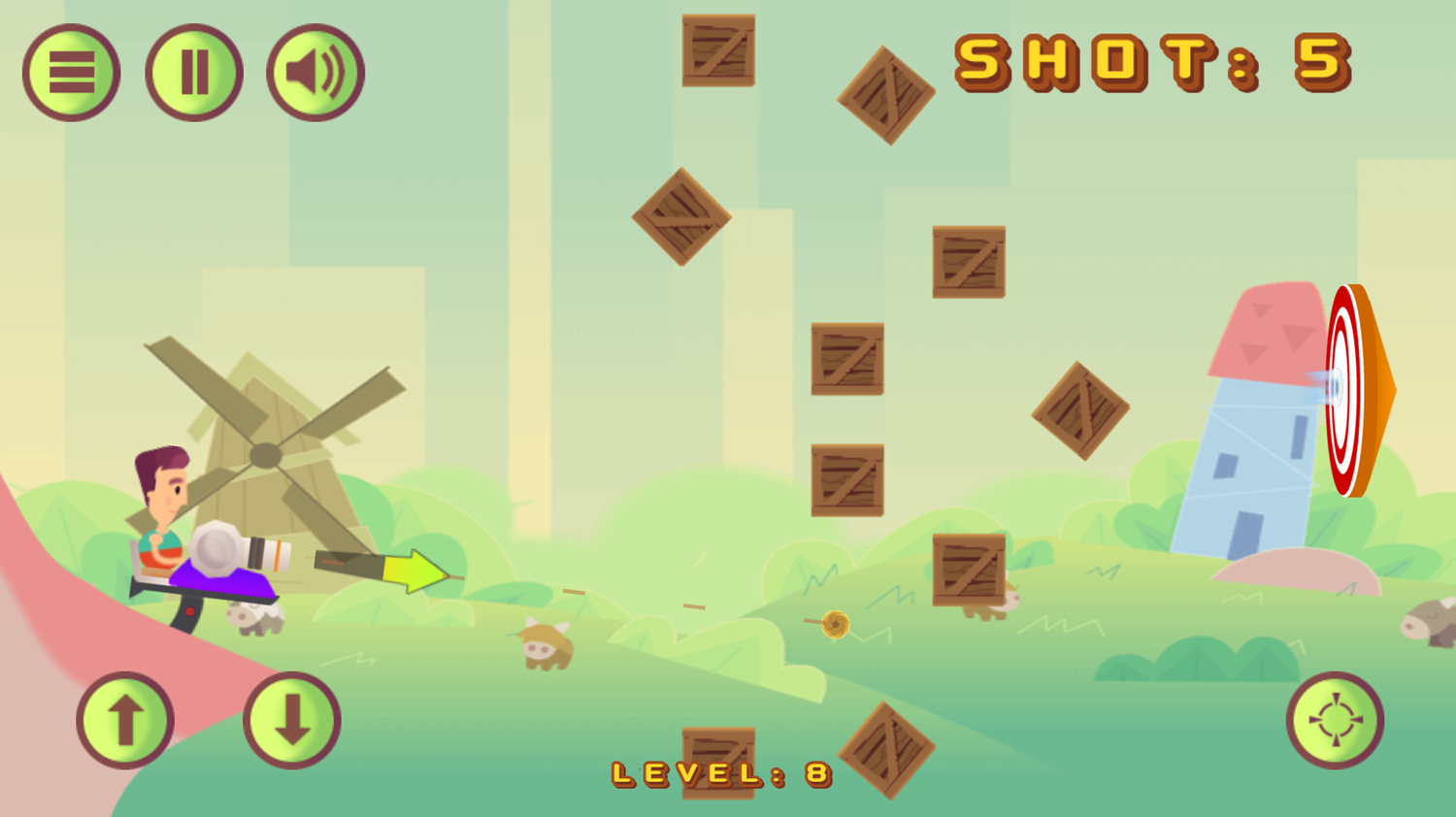 Cannon Shot Game Screenshot.