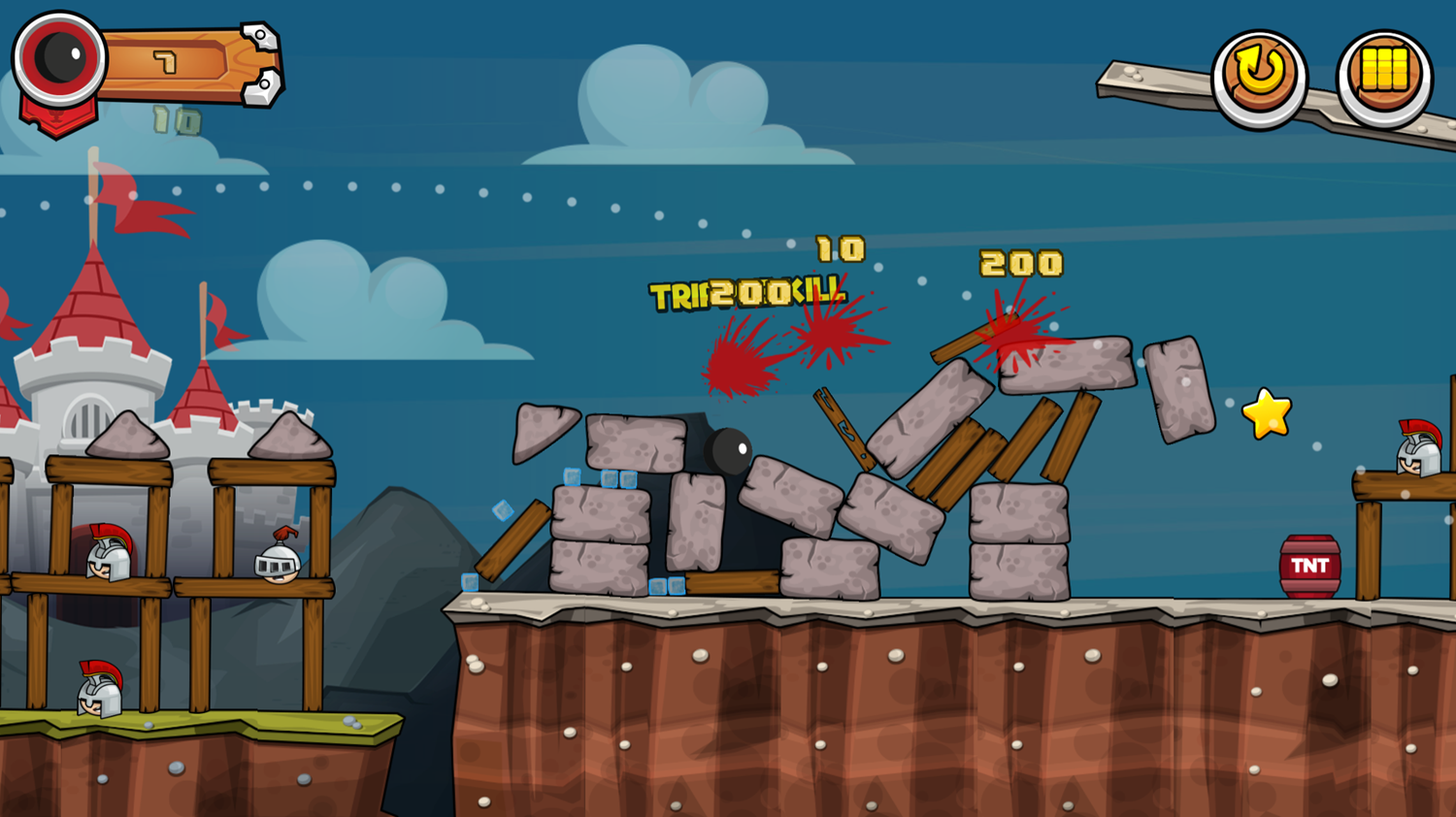 Cannonball Game Screenshot.