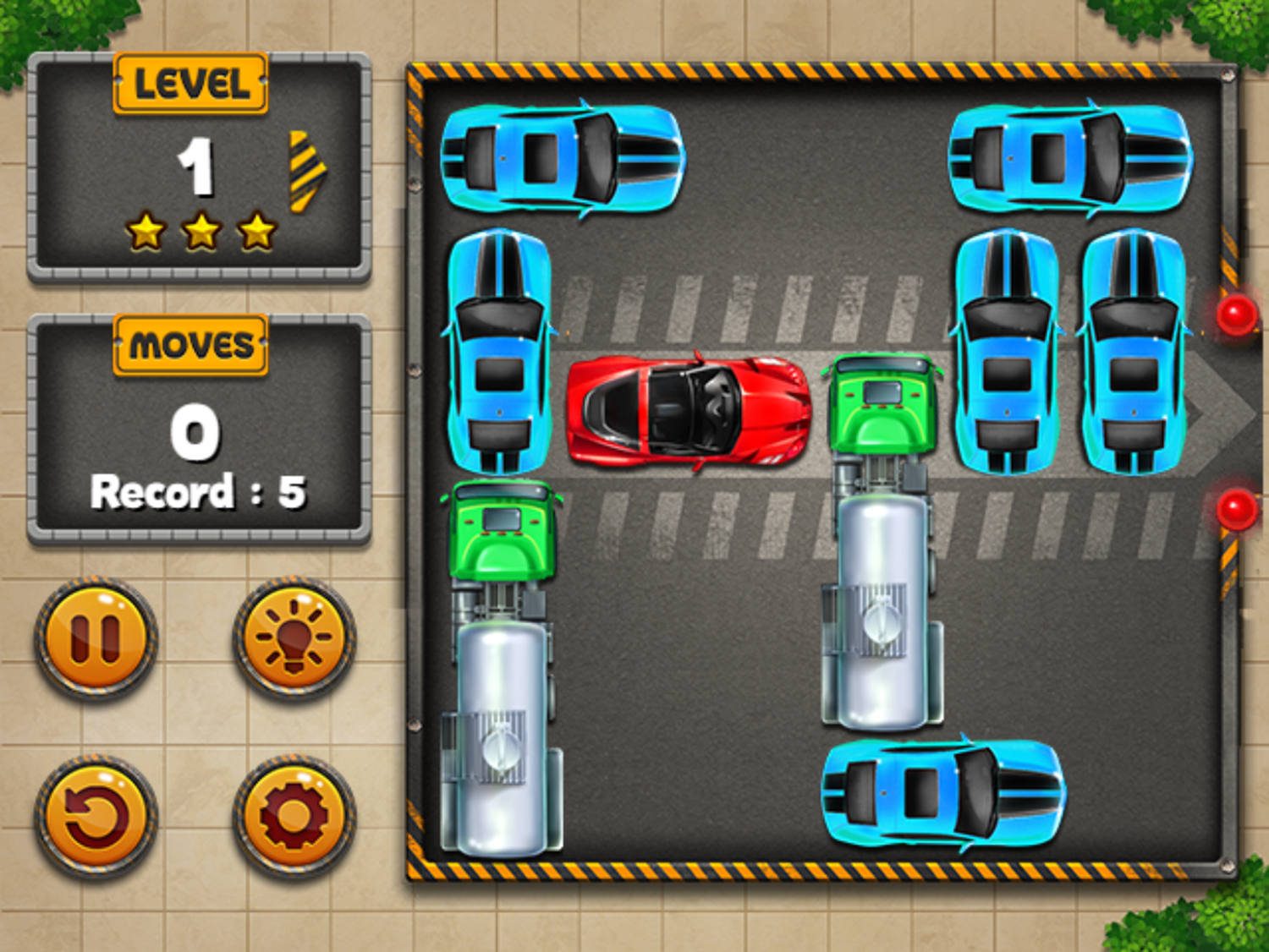 Car Park Puzzle Game Screenshot.