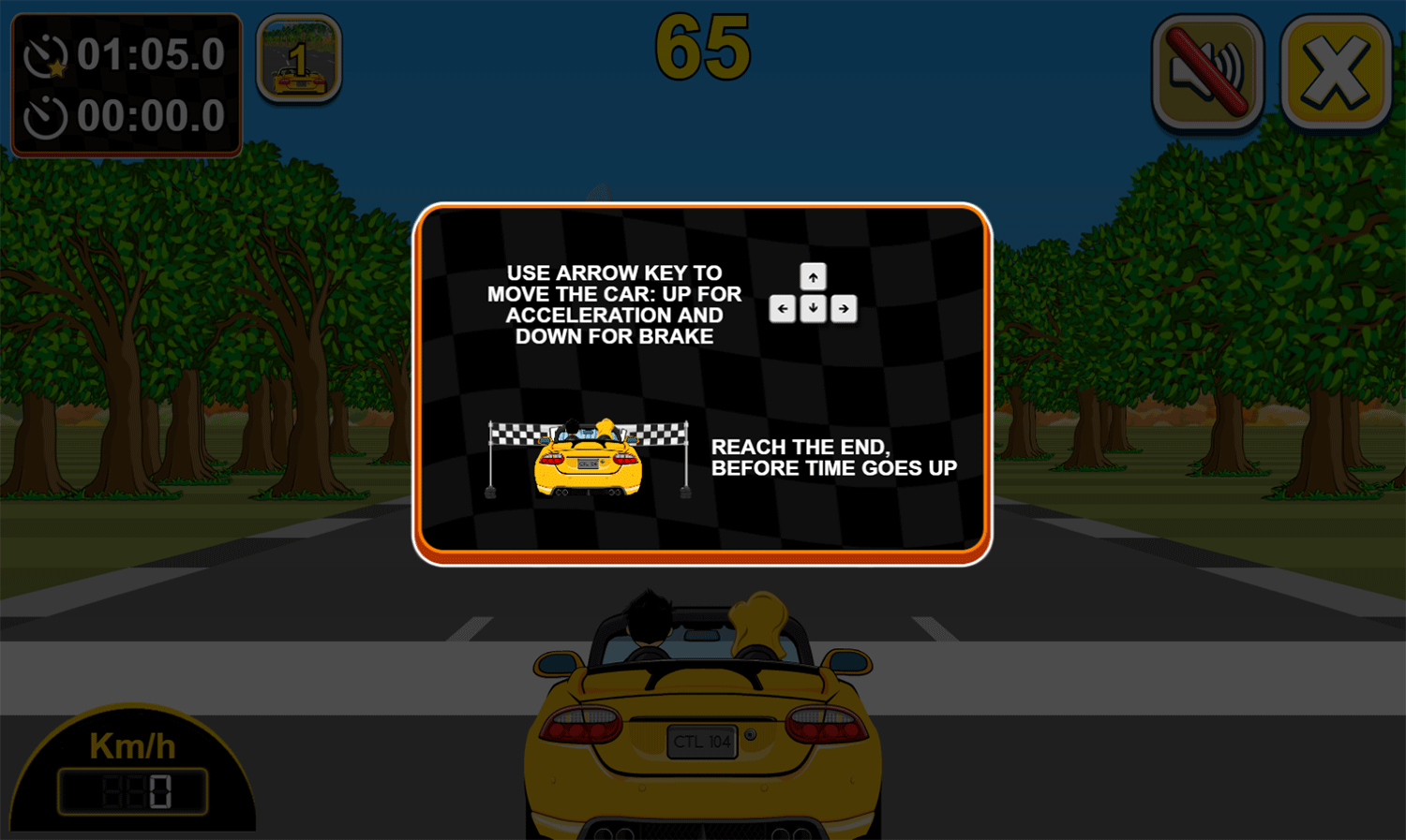 Car Rush Game How To Play Screenshot.
