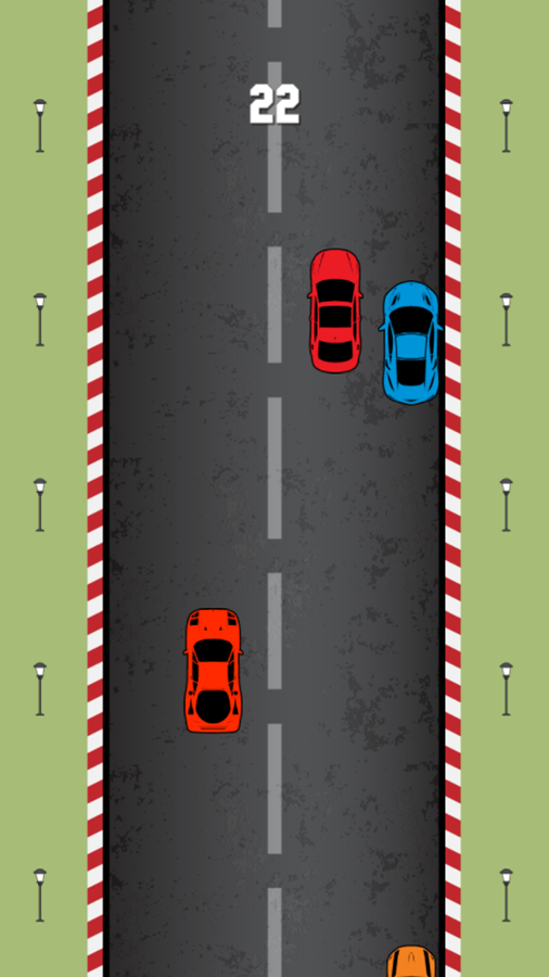 Car Traffic Racing Game Play Screenshot.