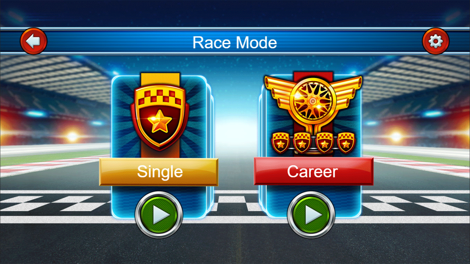 Cars Lightning Speed Game Race Mode Screenshot.