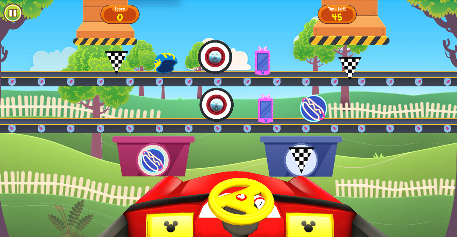 Cart Blaster Game Bucket Sort Minigame Screenshot.