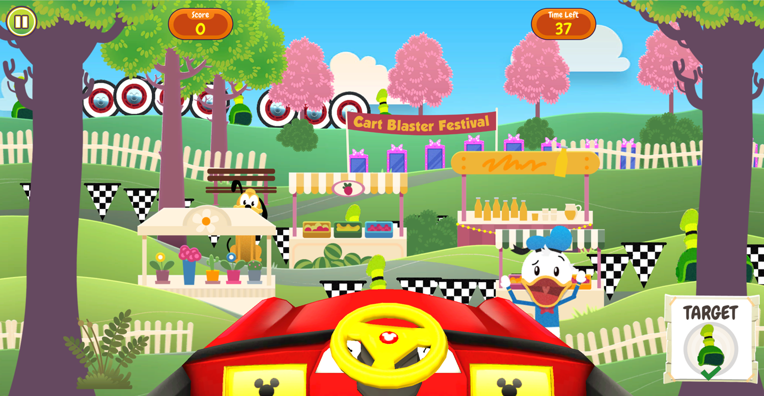 Cart Blaster Hit Item Minigame Screenshot.