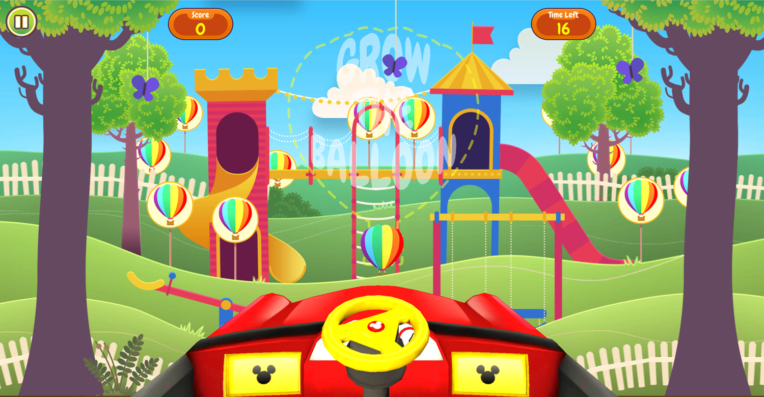 Cart Blaster Hot Air Balloon Minigame Screenshot.