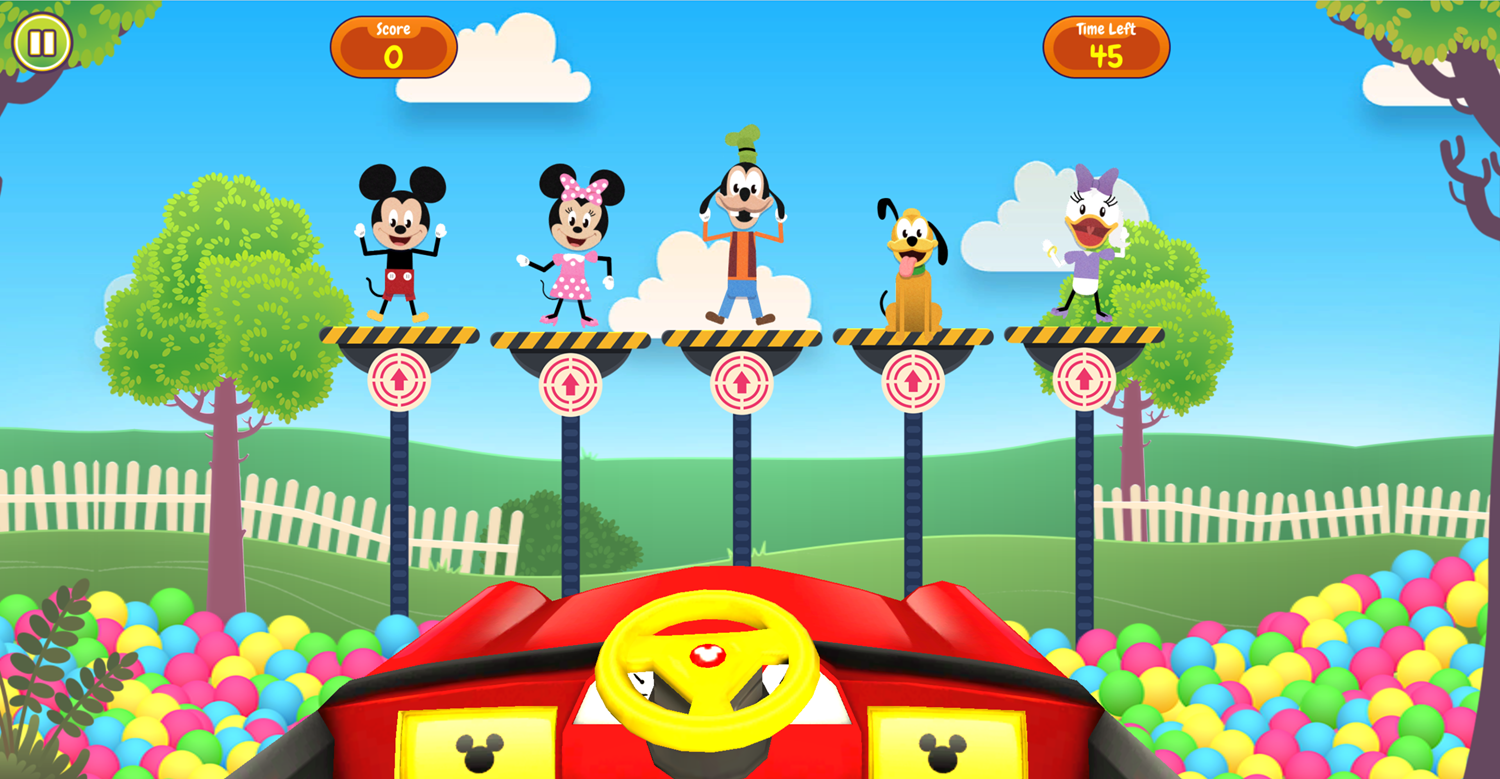 Cart Blaster Stay Up Shooter Minigame Screenshot.