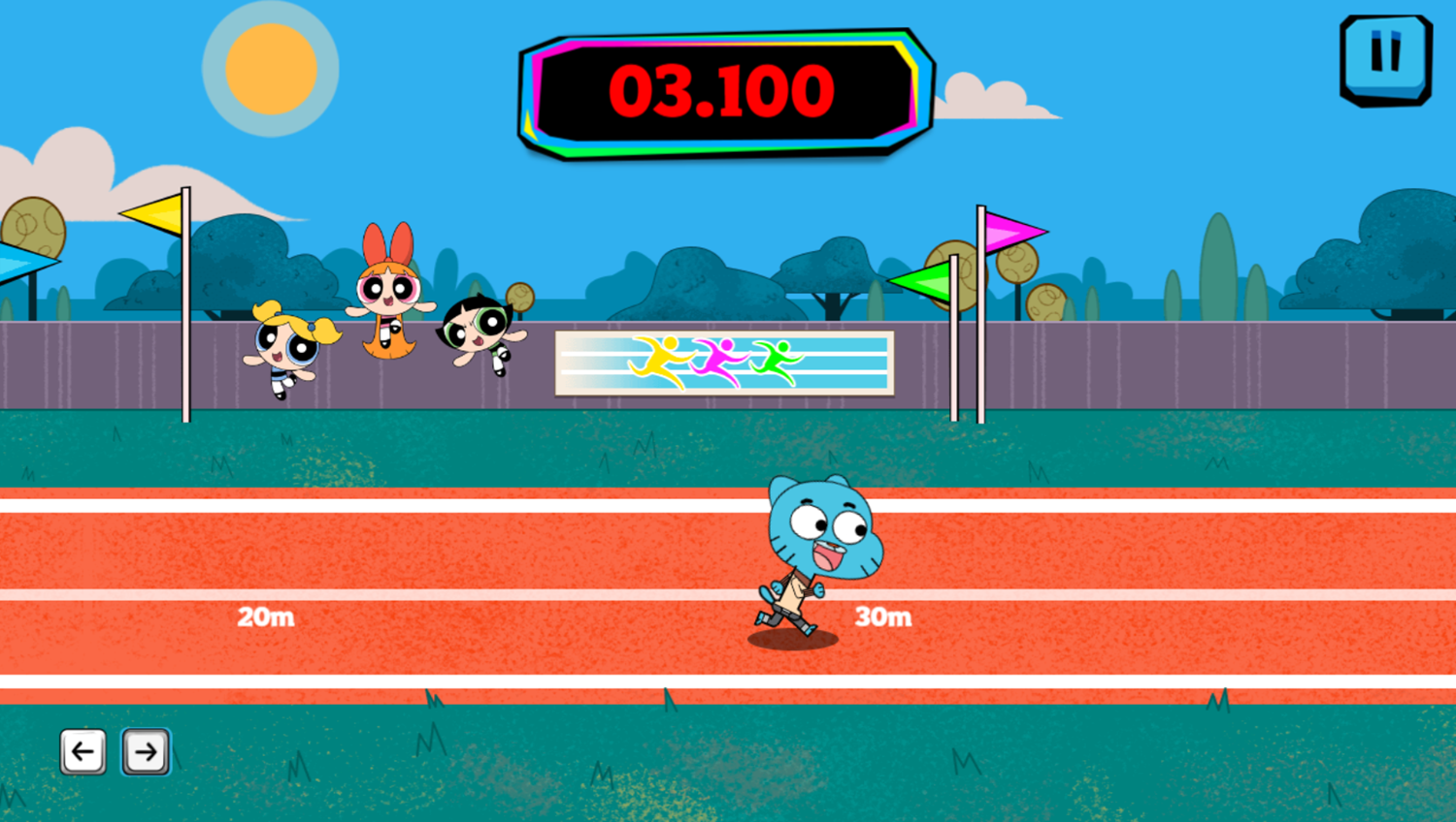 Cartoon Network Summer Games Sprint Gameplay Screenshot.