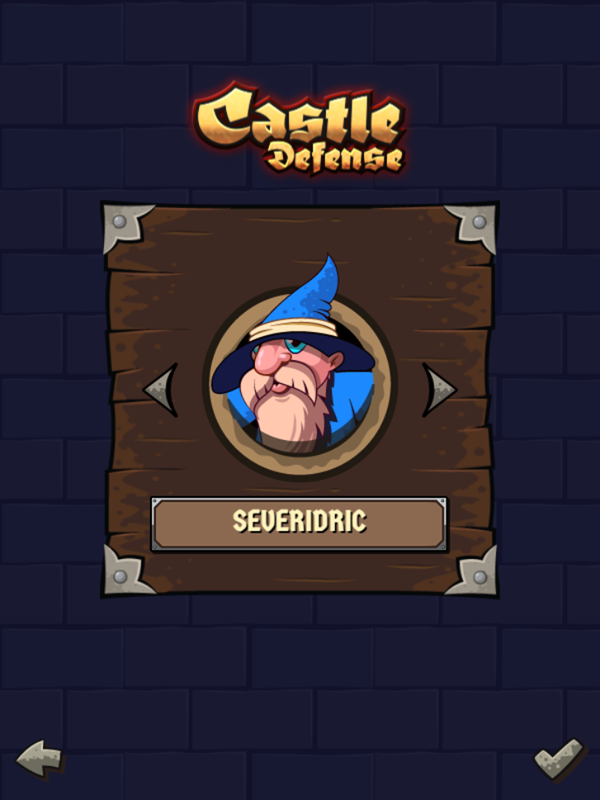 Castle Defense Game Choose Character Screenshot.
