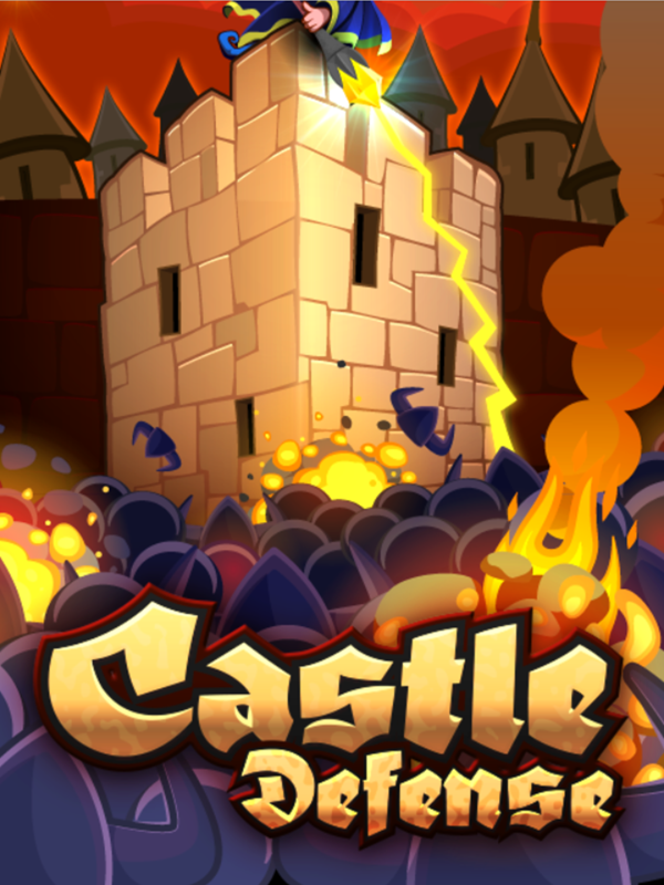 Castle Defense Game Welcome Screen Screenshot.