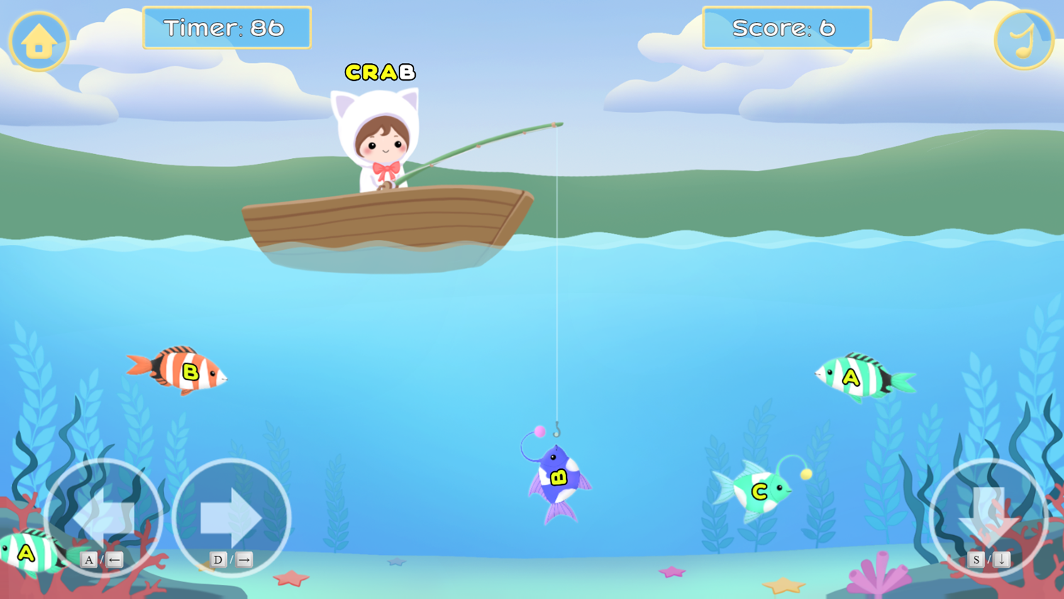 Catch That Fish Game Play Screenshot.