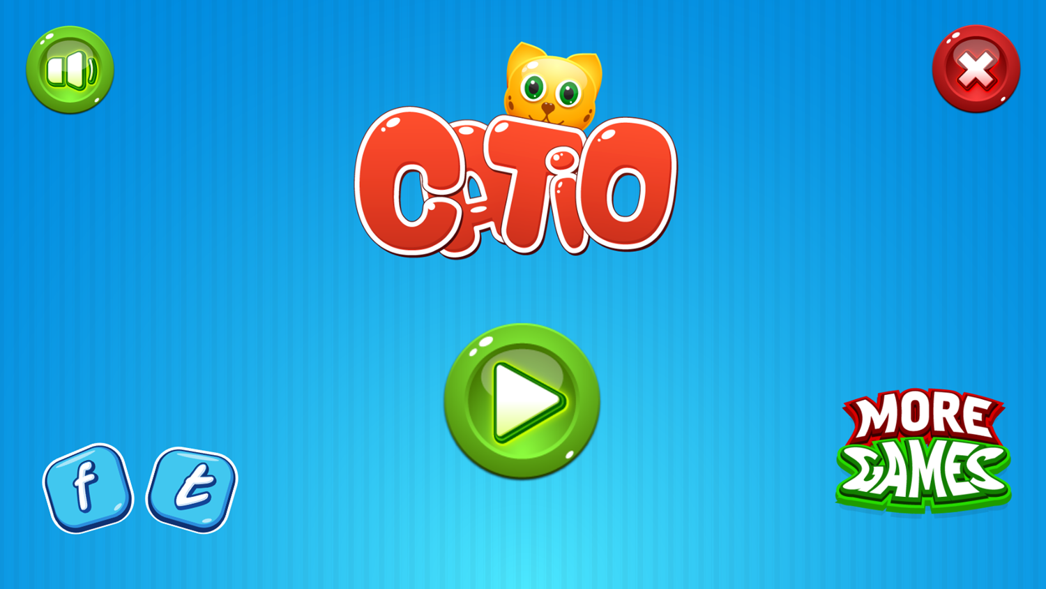 Catio Game Welcome Screen Screenshot.