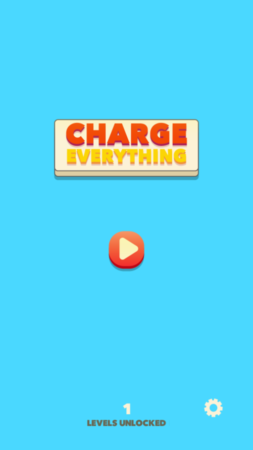 Charge Everything Game Welcome Screen Screenshot.