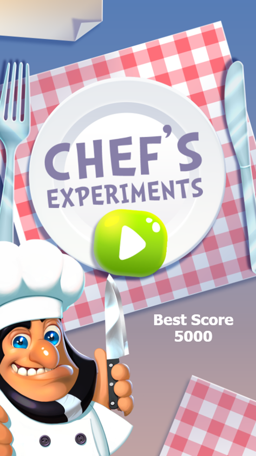 Chef's Experiments Game Best Score Screenshot.
