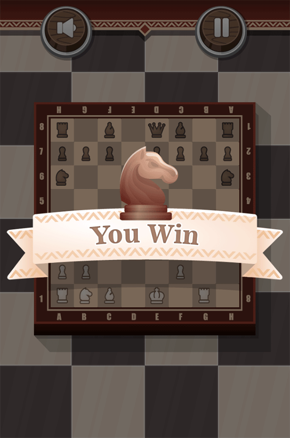 Chess Board You Win Screenshot.