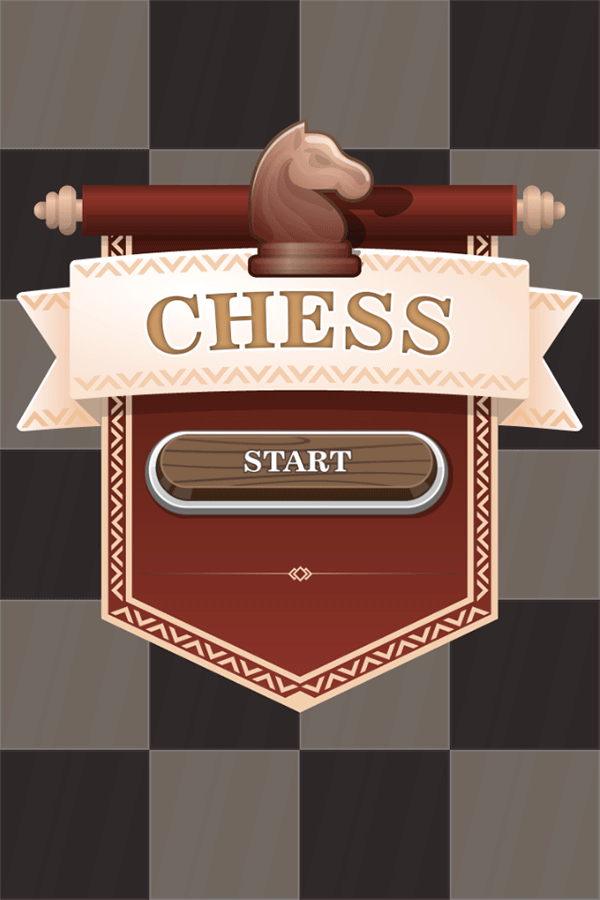 Chess Board Game Welcome Screen Screenshot.