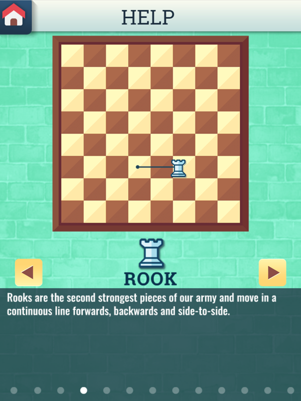 Chess Grandmaster Rook Movement Instructions Screenshot.
