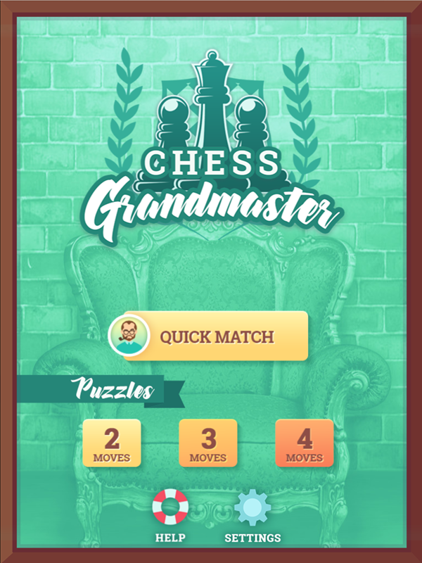 Chess Grandmaster Welcome Screen Screenshot.