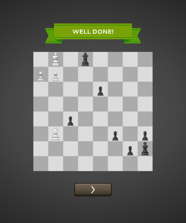 Chess Mania Game Level Complete Screenshot.