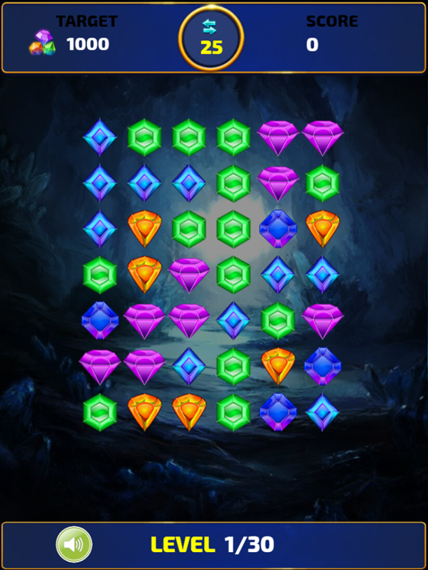 Chhota Bheem and Jewel Quest Game Level Start Screenshot.