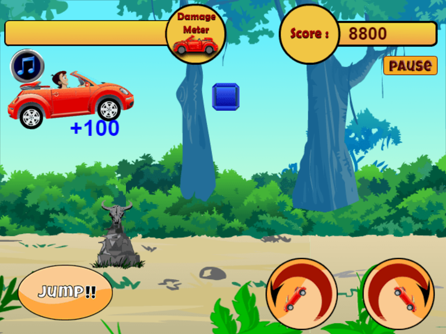 Chhota Bheem And Sports Car Game Play Screenshot.