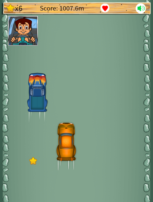 Chhota Bheem Crazy Drive Game Play Screenshot.