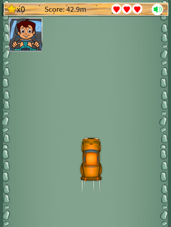 Chhota Bheem Crazy Drive Game Start Screenshot.