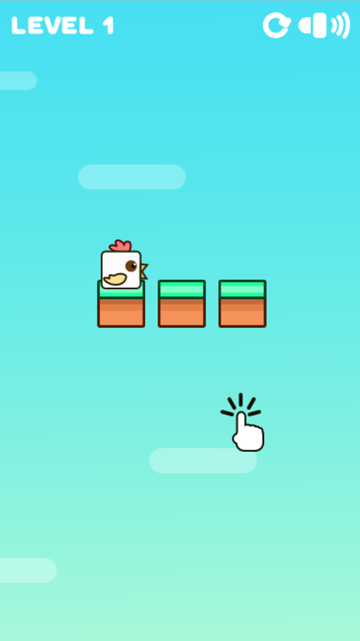 Chicken Jumper Game Play Instructions Screenshot.
