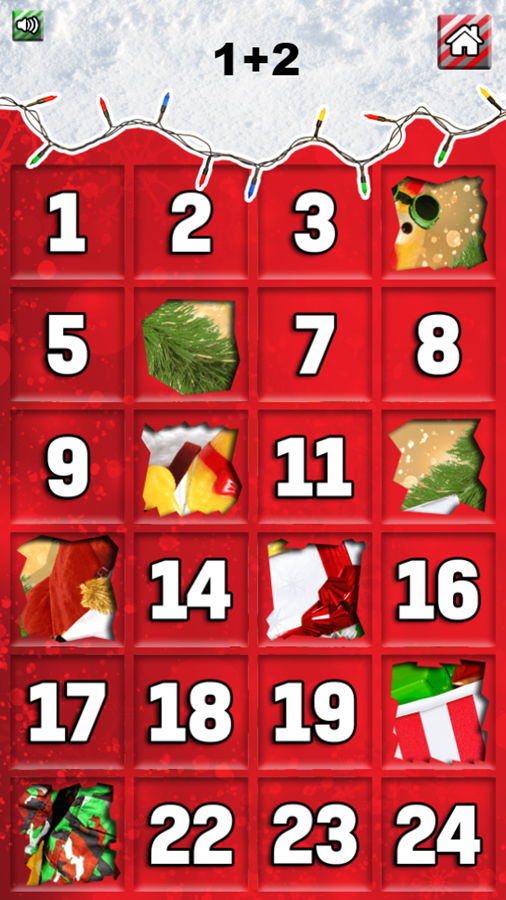 Chickmas Countdown Game Level Play Screenshot.