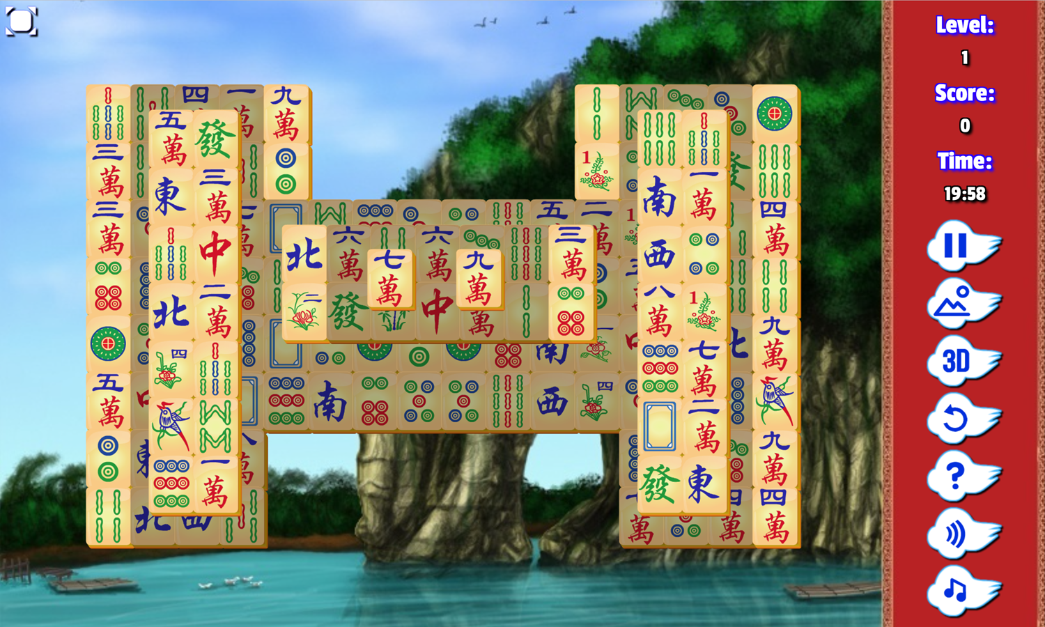 China Mahjong Game Screenshot.