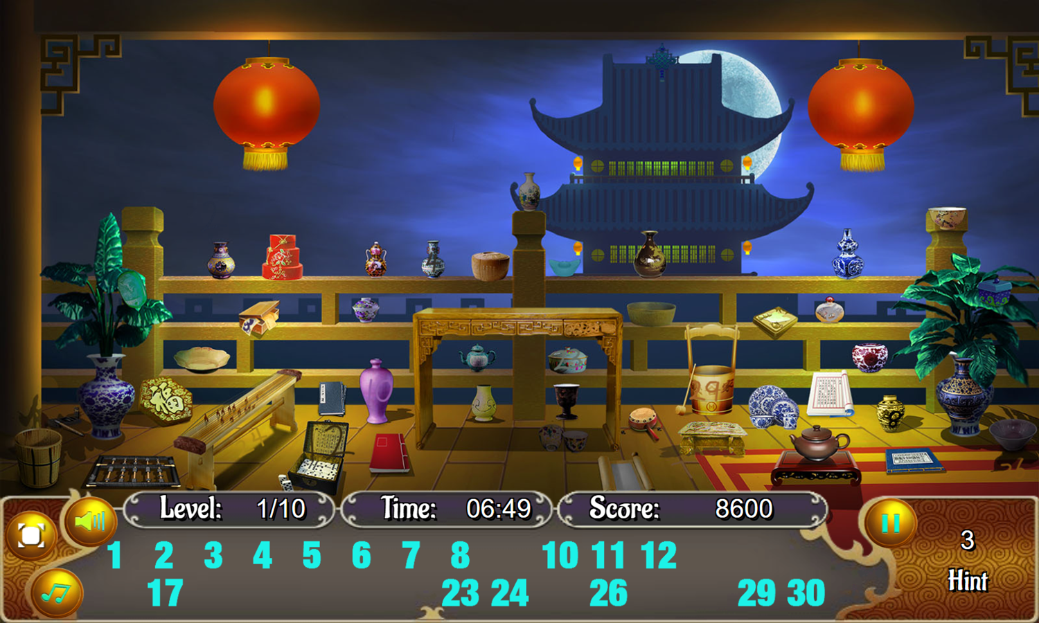 China Temple Game Stage 2 Play Screenshot.