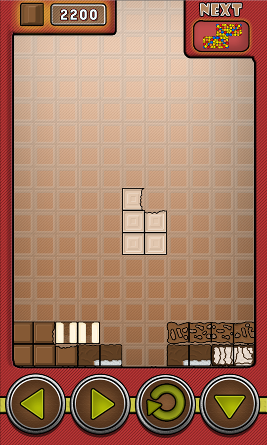 Choco Blocks Game Screenshot.