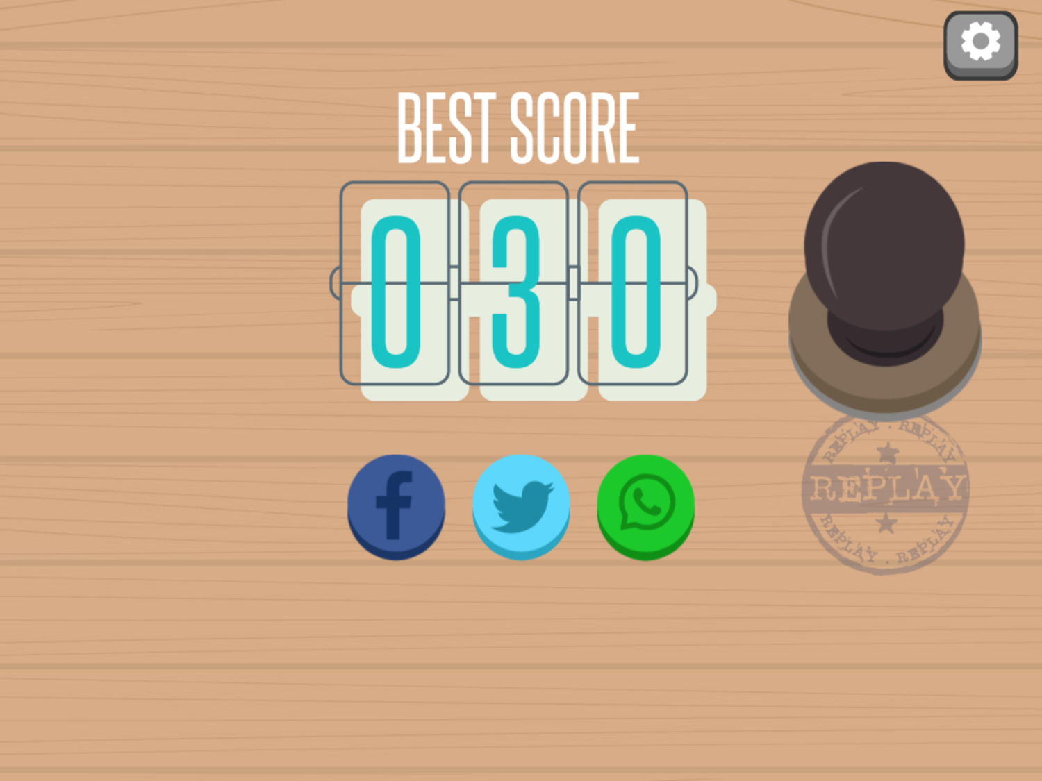 Chop Chop Game Best Score Screenshot.