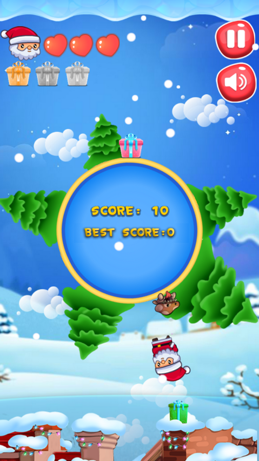 Christmas Adventure Game Play Screenshot.