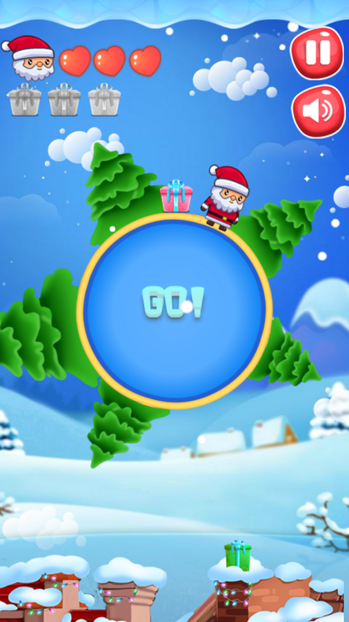 Christmas Adventure Game Start Screenshot.