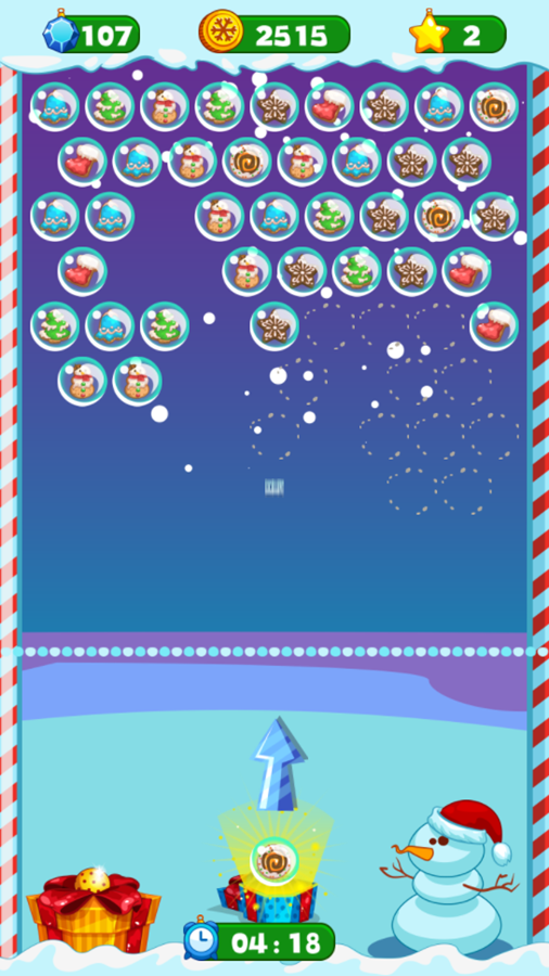 Christmas Candy Game Progress Screenshot.