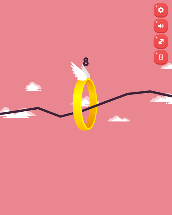 Circle Jump Game Play Screenshot.