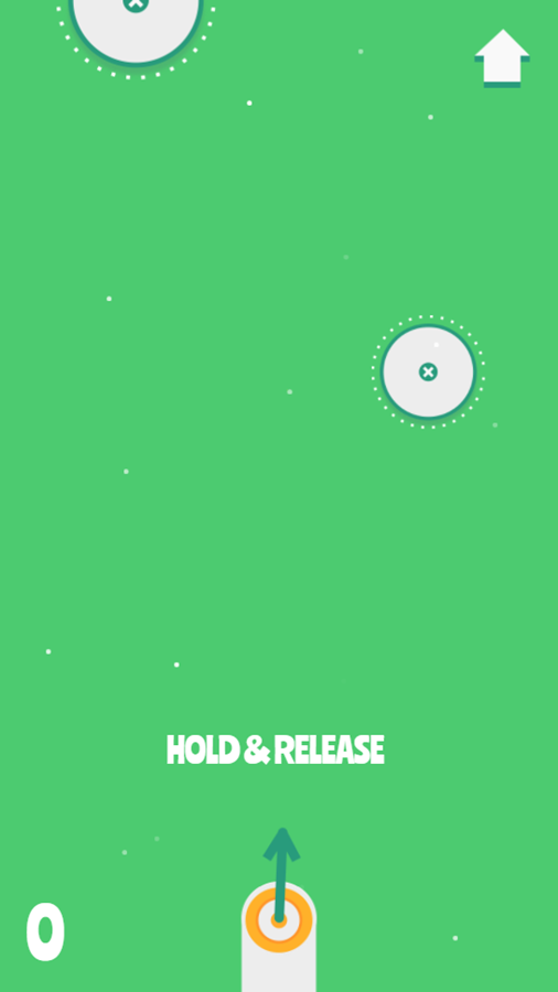 Circle Platform Game Start Screenshot.